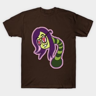 Snake Worm Mutant Girl T-Shirt